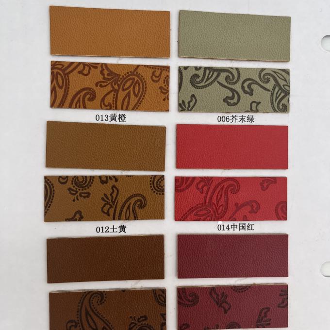 PU Baskılı Sentetik Deri Ayakkabı Çantası Paketi Masa Çatısı Sentetik Sahte Deri Kumaş 12